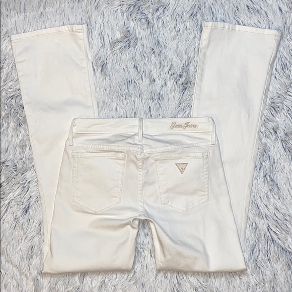 Guess Jeans White Flare Stretch Jeans 27x31 - Picture 2 of 11